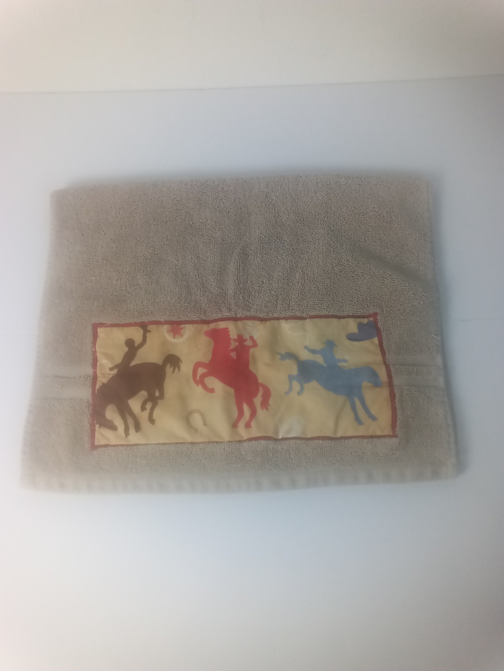 Martex Horse Silhouette Decorative Hand Towel Cowboy Ranch